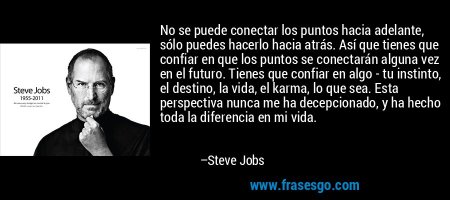 Steve Jobs. Conectando puntos