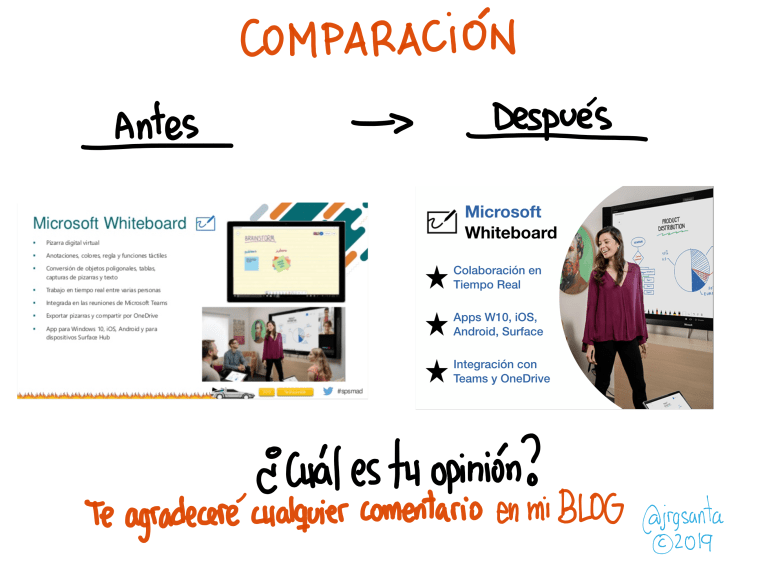 Comparación de la primera Slide con la solución alternativa.