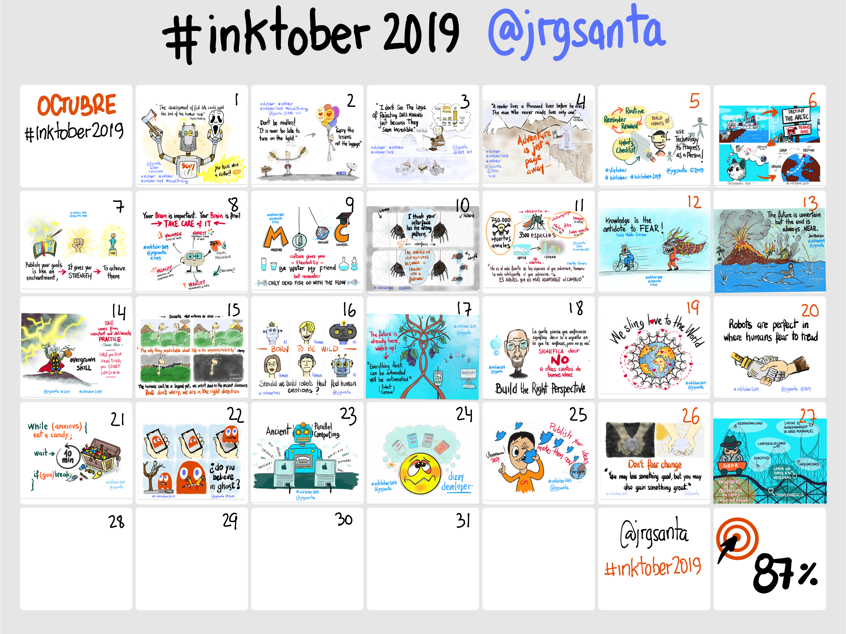 Reto inktober2019 al 87%