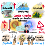 Mind Map #RetoVTVD2024 week 25/2024 #makeovermonday Muertes por desastres naturales