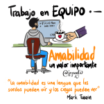 Amabilidad un valor importante en el Trabajo en Equipo