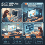 Four stages of human-computer interaction: user input, processing, visual feedback, and natural interaction
